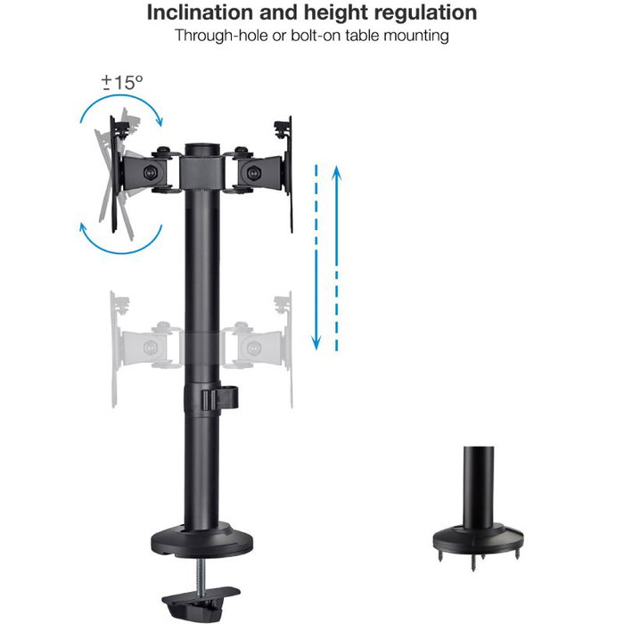 Tooq Soporte de Mesa para 2 Monitores DB1132TN-B 17''-32'' Tooq Soporte de Mesa para 2 Monitores DB1132TN-B 17''-32''